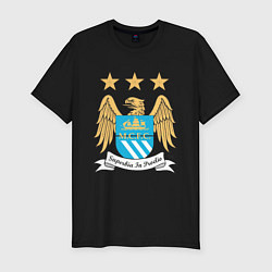 Футболка slim-fit Manchester City FC, цвет: черный