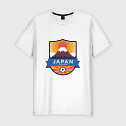 Мужская slim-футболка Japan: Soccer badge