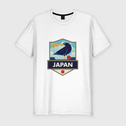 Футболка slim-fit Japan Bird, цвет: белый