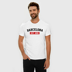 Футболка slim-fit FC Barcelona Est. 1899, цвет: белый — фото 2