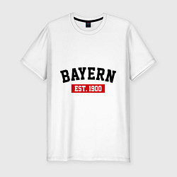 Футболка slim-fit FC Bayern Est. 1900, цвет: белый