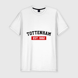 Футболка slim-fit FC Tottenham Est. 1882, цвет: белый