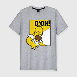Футболка slim-fit Homer D'OH!, цвет: меланж