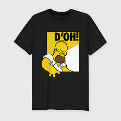 Футболка slim-fit Homer D'OH!, цвет: черный