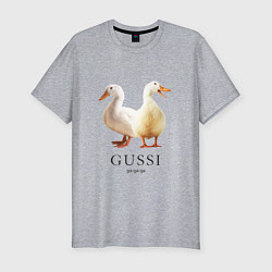 Футболка slim-fit GUSSI Ga-Ga, цвет: меланж