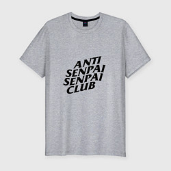 Футболка slim-fit ANTI SENPAI CLUB, цвет: меланж