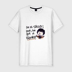 Мужская slim-футболка Шерлок