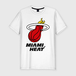 Футболка slim-fit Miami Heat-logo, цвет: белый