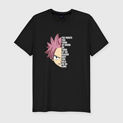 Футболка slim-fit Natsu Quote, цвет: черный