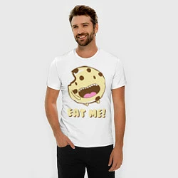 Футболка slim-fit Cake: Eat me!, цвет: белый — фото 2