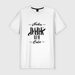 Футболка slim-fit Nuka Dark Rum Cola, цвет: белый