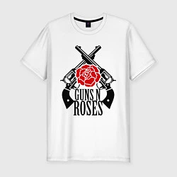 Футболка slim-fit Guns n Roses: guns, цвет: белый