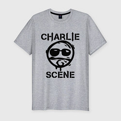 Футболка slim-fit HU: Charlie Scene, цвет: меланж