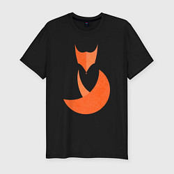 Футболка slim-fit Minimal Fox, цвет: черный