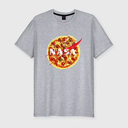 Футболка slim-fit NASA: Pizza, цвет: меланж