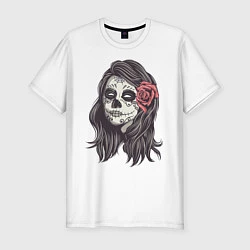 Футболка slim-fit Mexican Girl, цвет: белый