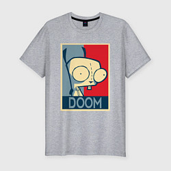 Футболка slim-fit Doom Zim, цвет: меланж