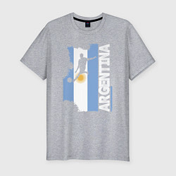 Футболка slim-fit Argentina Football, цвет: меланж