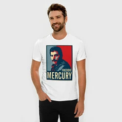 Футболка slim-fit Freddie Mercury, цвет: белый — фото 2