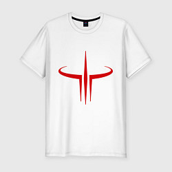 Футболка slim-fit Quake logo, цвет: белый