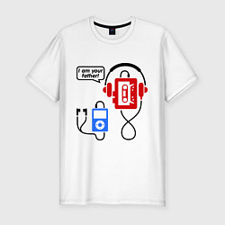 Футболка slim-fit I am your father, цвет: белый