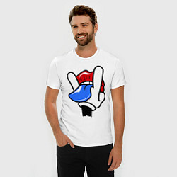 Футболка slim-fit I live rock, цвет: белый — фото 2