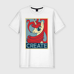 Футболка slim-fit MLP: Create, цвет: белый