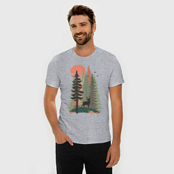 Футболка slim-fit Forest Adventure, цвет: меланж — фото 2