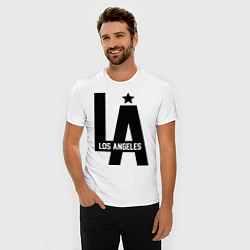 Футболка slim-fit Los Angeles Star, цвет: белый — фото 2