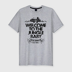 Футболка slim-fit Welcome to the Jungle, цвет: меланж