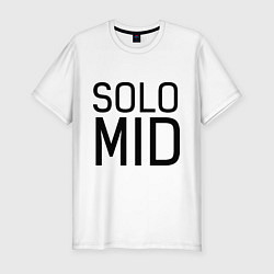 Футболка slim-fit Solo mid, цвет: белый