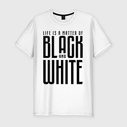 Футболка slim-fit Juventus: Black & White, цвет: белый