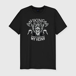 Футболка slim-fit Viking Blood, цвет: черный