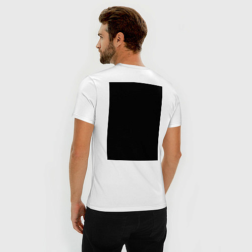 Мужская slim-футболка Apex / Белый – фото 4