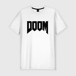 Футболка slim-fit DOOM, цвет: белый