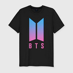 Футболка slim-fit BTS: Neon Rap Monster, цвет: черный