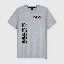 Футболка slim-fit MASS EFFECT N7, цвет: меланж