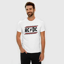 Футболка slim-fit AC/DC Voltage, цвет: белый — фото 2