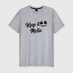 Футболка slim-fit Keep it Mello, цвет: меланж