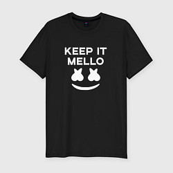 Футболка slim-fit Keep it Mello, цвет: черный