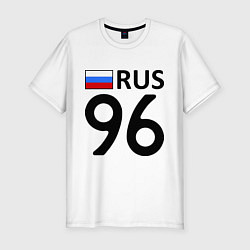 Футболка slim-fit RUS 96, цвет: белый