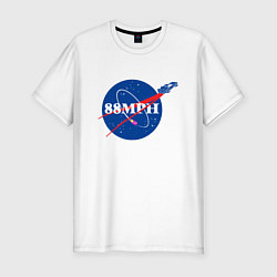 Футболка slim-fit NASA Delorean 88 mph, цвет: белый