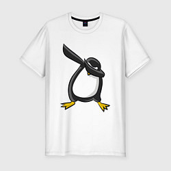 Футболка slim-fit DAB Pinguin, цвет: белый