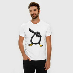 Футболка slim-fit DAB Pinguin, цвет: белый — фото 2