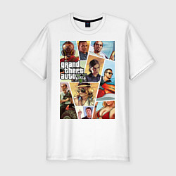 Футболка slim-fit GTA 5: Stories, цвет: белый