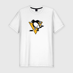 Футболка slim-fit Pittsburgh Penguins: Evgeni Malkin, цвет: белый