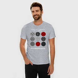 Футболка slim-fit TOP: Blurryface, цвет: меланж — фото 2