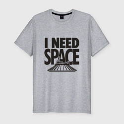 Футболка slim-fit I Need Space, цвет: меланж