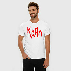 Футболка slim-fit KORN, цвет: белый — фото 2