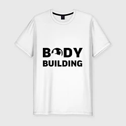 Футболка slim-fit Body building, цвет: белый
